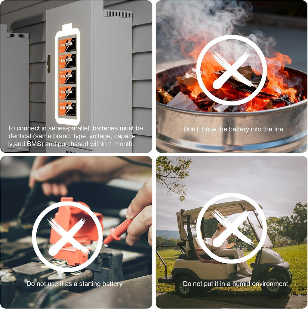 12V 300Ah (314Ah) LiFePO4 Battery 200A BMS 3840Wh Up to 6000+ Deep Cycle Lithium Iron Phosphate Battery Perfect for RV Camping Marine Solar Energy Storage Backup Power