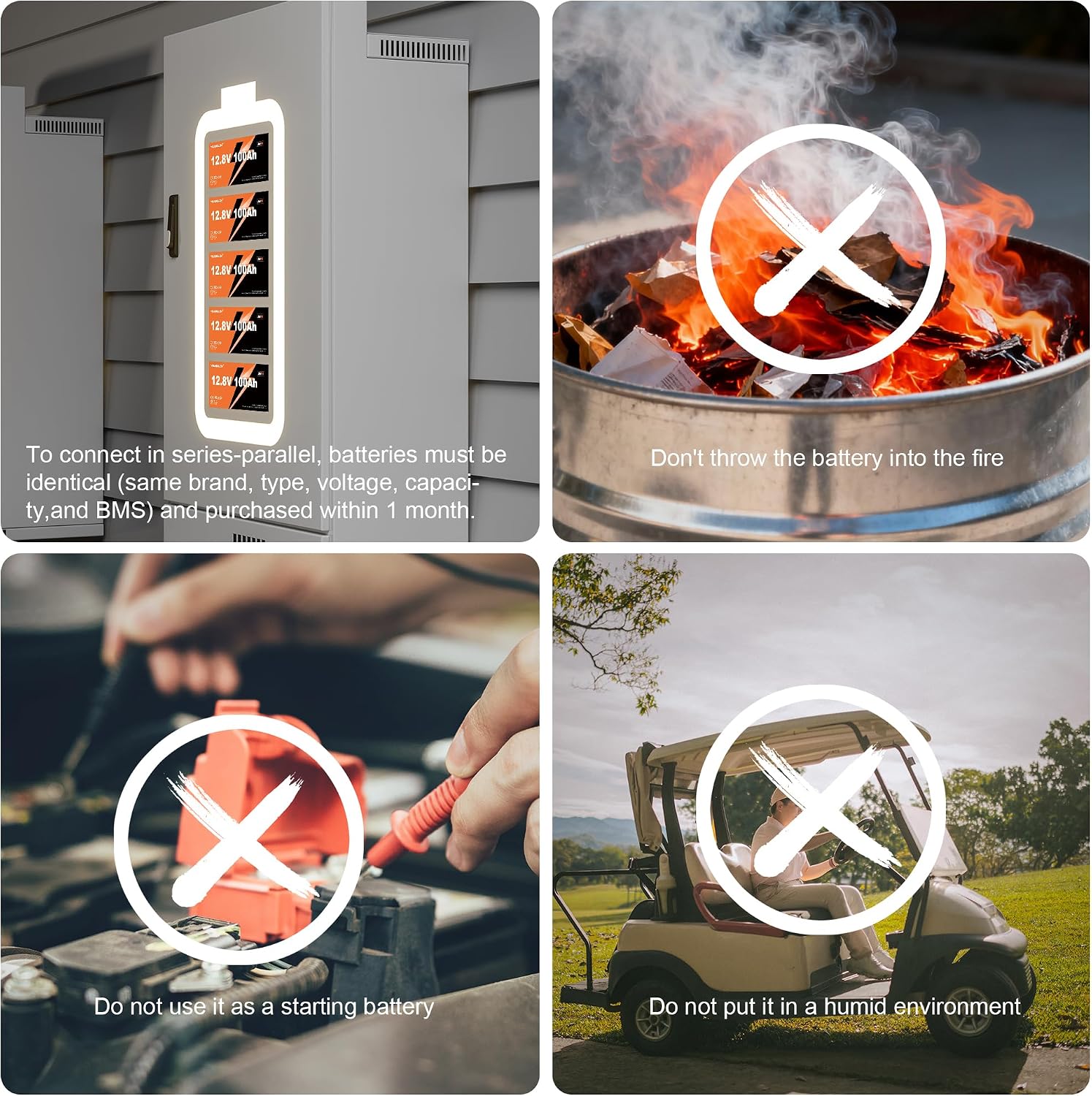 12V 300Ah (314Ah) LiFePO4 Battery 200A BMS 3840Wh Up to 6000+ Deep Cycle Lithium Iron Phosphate Battery Perfect for RV Camping Marine Solar Energy Storage Backup Power