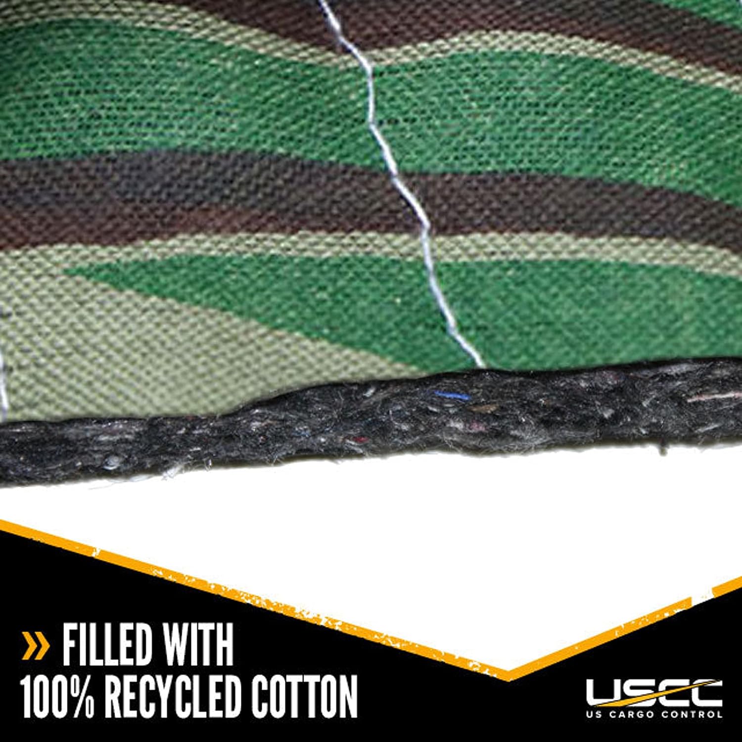 US Cargo Control Camo Moving Blankets 80'x72' MBCAMO, (65 lb/doz weight), Professional Quilted Large Moving Blankets, 12 Pack Utility Blankets, Use for Packing, Shipping, Hunting, Camping