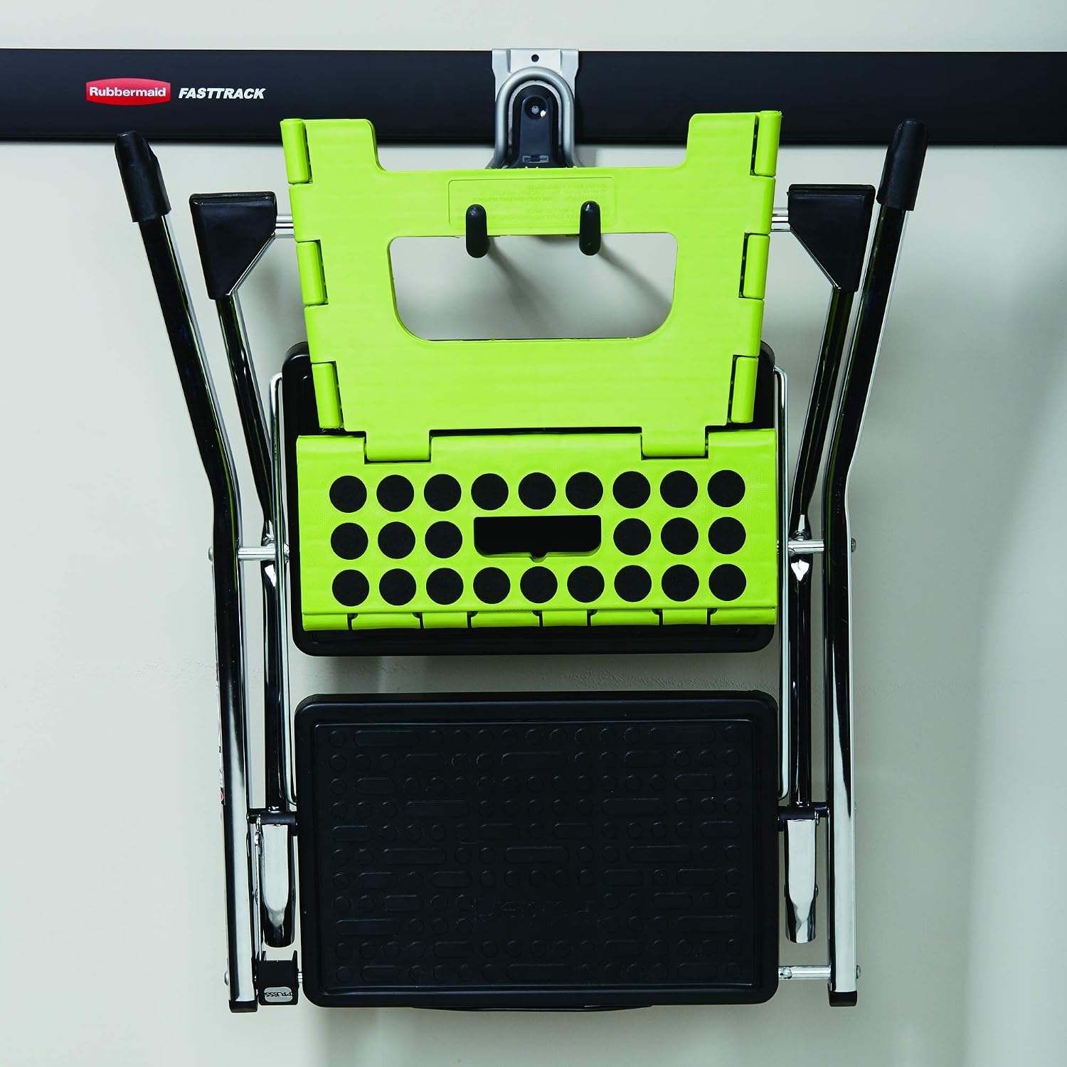 Rubbermaid Fasttrack Wall Mounted Garage Storage Utility Multi Hook for Tools, Chairs, Hose, Equipment, and Other Items, Supports 50 Lbs Each (8 Pack)