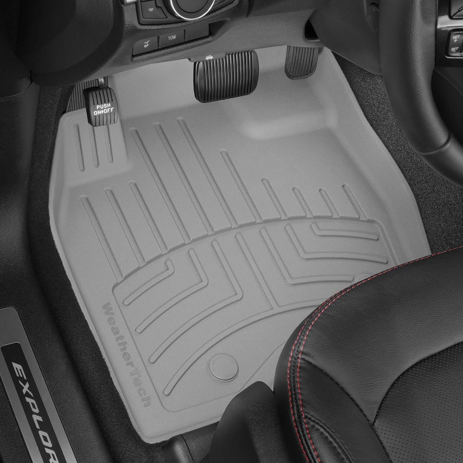 WeatherTech FloorLiner HP Custom Fit Floor Mats for Hyundai Santa Fe Full Set (441865-1-2-3IM), Black