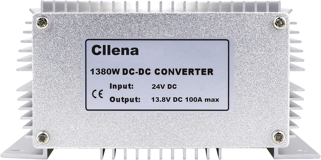 DC 24V Step Down to 13.8V 100A 1380W Converter Voltage Regulator, Waterproof DC/DC Voltage Reducer Buck Transformer Power Supply for Golf Cart