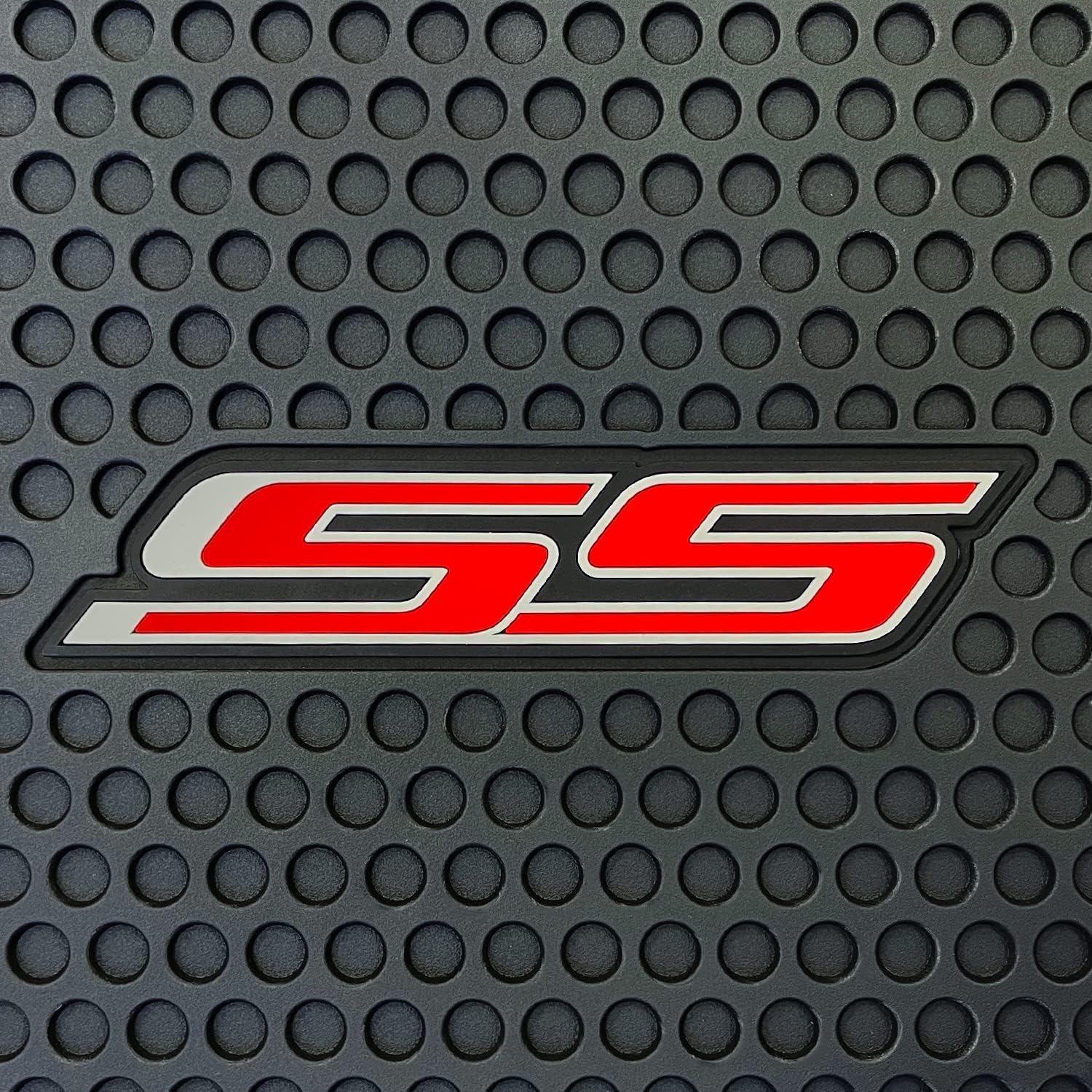 Lloyd Mats Custom-Fit All-Weather Rubber Floor Mats for Chevy Camaro 2010-2015 (Red SS, Black)