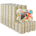 Sure-Max Premium Carton Packing Tape 1.8 mil 330 Feet (110 Yards) - Clear - 4 Cases (144 Rolls Total)