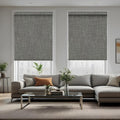 Motorized Roller Shade with Remote,100% Blackout Automatic Shades for Windows,Work with Homekit, Alexa, Google Home,Electric Blinds with Solar Pannel,Custom up110''Wx128''H,Gentle Dove