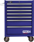 Homak PRO II Series 27' 7-Drawer Roller Cabinet, Blue, BL04027702