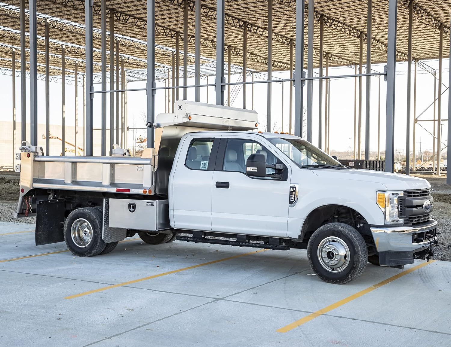 Buyers Products 1706405 Pro Series Underbody Truck Box With 3-Point Compression Latch, Smooth Silver Aluminum, Made in the USA, 18 x 18 x 36 Inches, Truck Tool Box For Storage & Organization