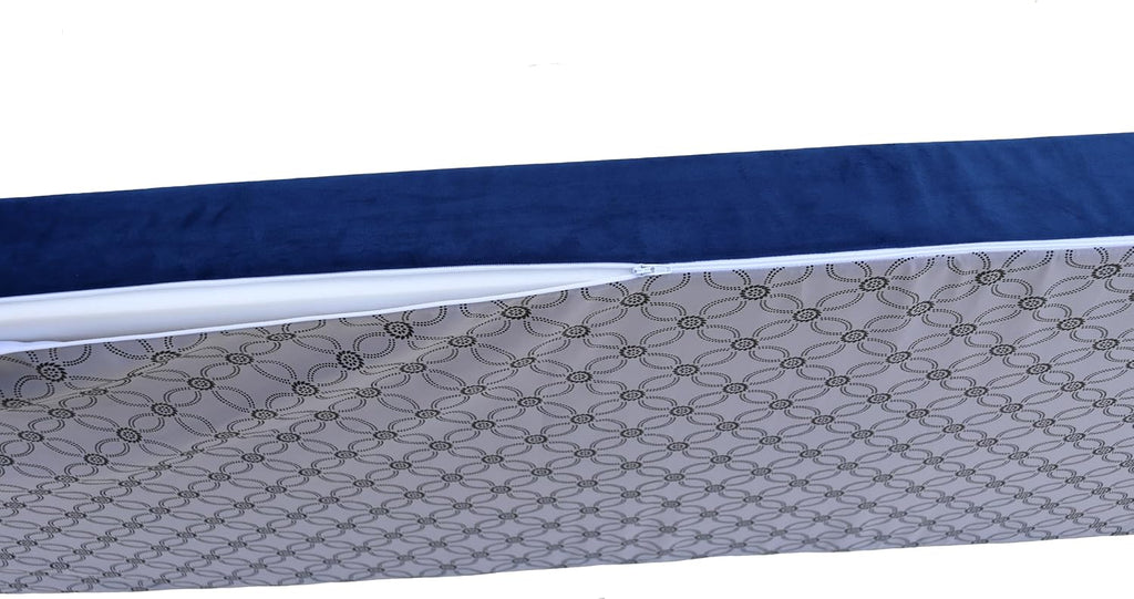 Custom Bench Cushion 72Inch,Indoor Outdoor Patio Furniture Cushions,Non-Slip Bench Pads,Chair Cushion Sofa Pads for Piano Window Entryway Dining Seat,Optional Piping,Removable,Navy Blue 24' X 72'X 2'
