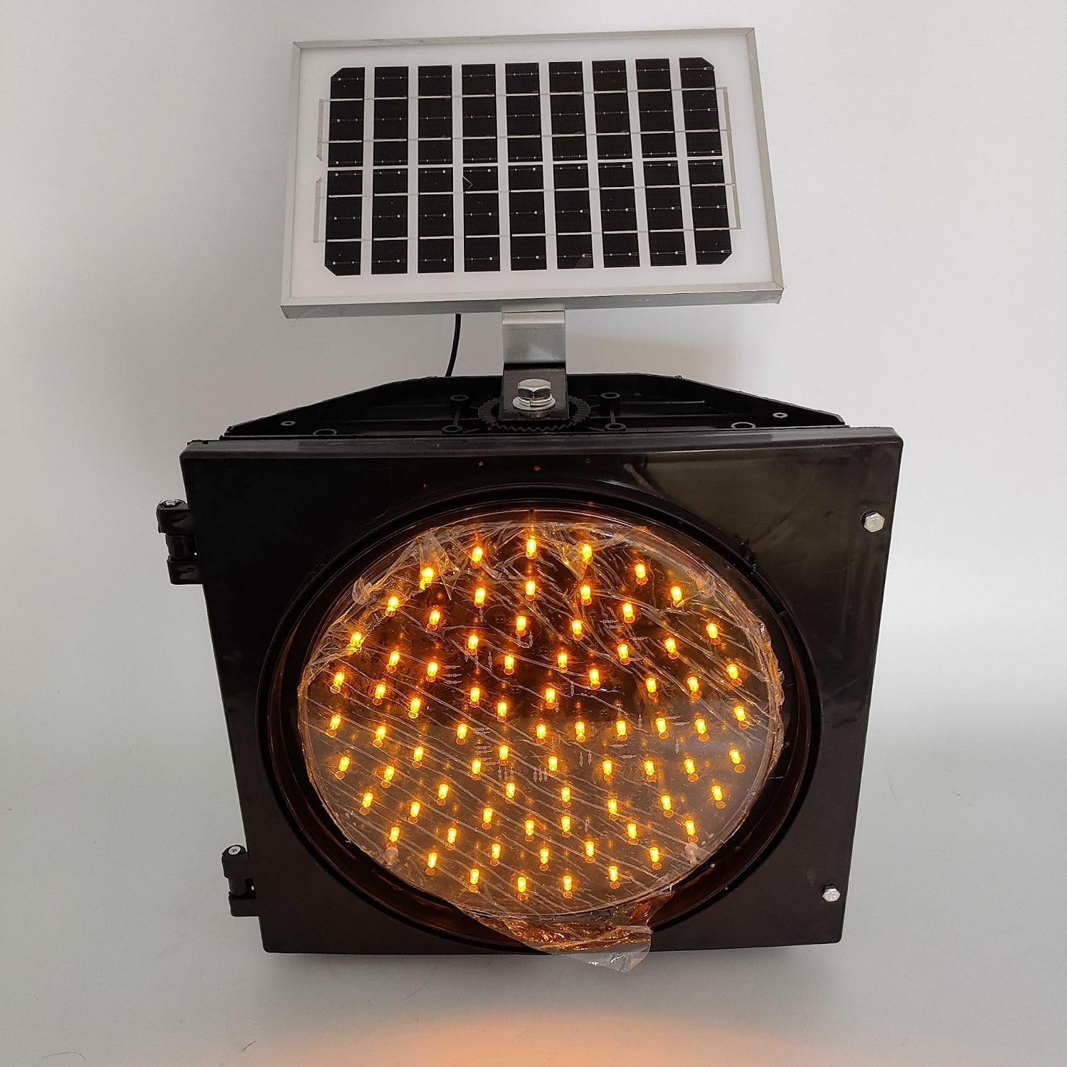 Solar Outdoor Traffic Lights, Multi-Function Yellow Warning Lights, IP65, Road Safety Emergency Lamp, for Bridges, Construction Traffic Safety, Night Driving