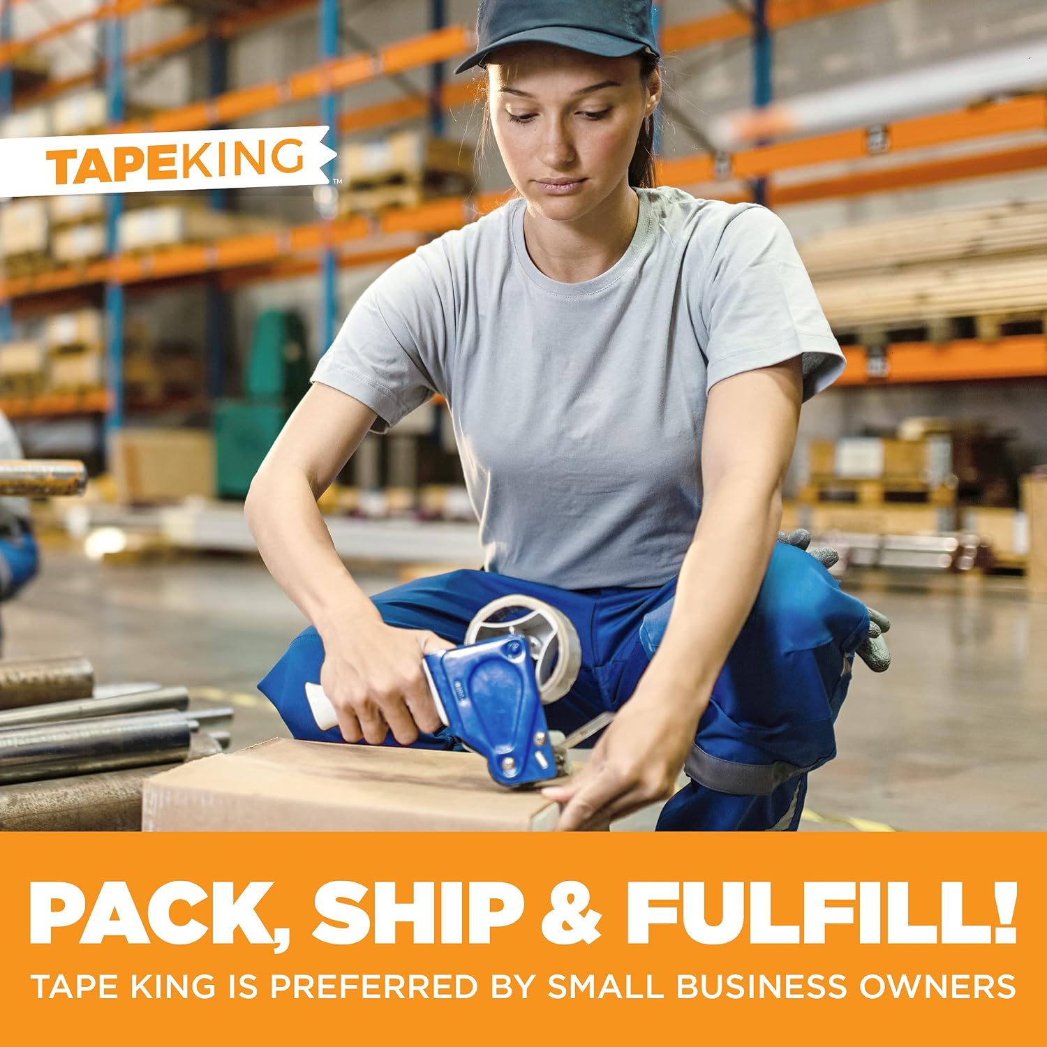 Tape King Clear Packing Tape | 110 Yards Per Roll (36 Rolls) | 1.88 Inch Wide Heavy Duty Packing Tape 2.7mil Strong Adhesive for Moving Boxes, Shipping Cartons, Office Use, Storage (3960 Yards)