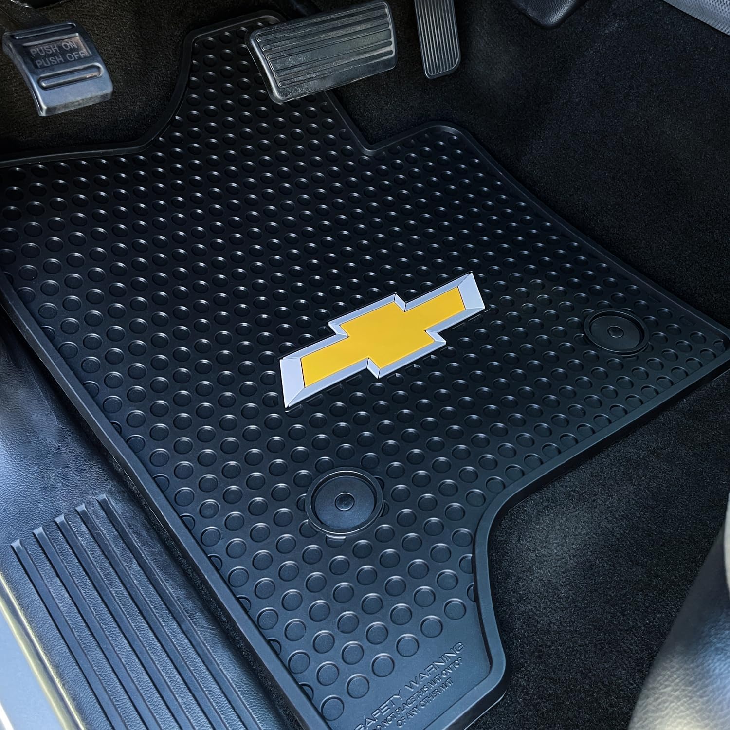 Lloyd Mats Signature Rubber All Weather Floor Mats for Chevy Silverado 1500/2500/3500-2PC Fronts 2014-2019