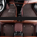 Custom Leather Car Floor Mats for Lincoln Aviator(6seats with armrest) 2020-2023, Double Layer Full Coverage Luxury Floor Liners Carpet Waterproof Non Slip Protection Pads Interior Accessories