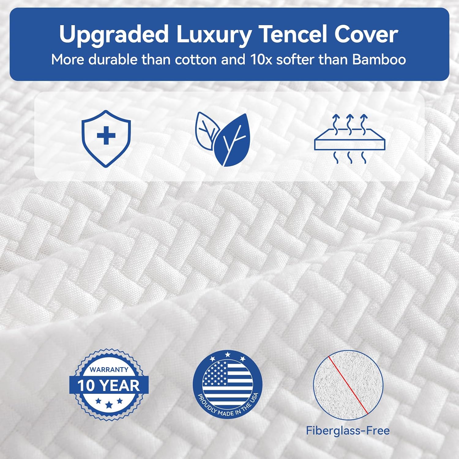 Short King RV Mattress Memory Foam-Mattress 10 Inch, Updated Cooling Green Tea/Gel Mattresses for Camper/Truck/Trailer, Medium Firm-Mattress with Fiberglass-Free Cover, CertiPUR-US,in USA, 75'' x 72''