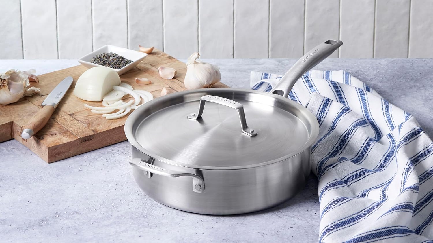 Le Creuset Essential Stainless Steel 10 Piece Cookware Set