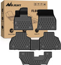 Nilight TPE Floor Mats for BMW X7 7 Seats 2019 2020 2021 2022 2023 2024 2025 2026 All Weather Custom Fit Heavy Duty Floor Liners