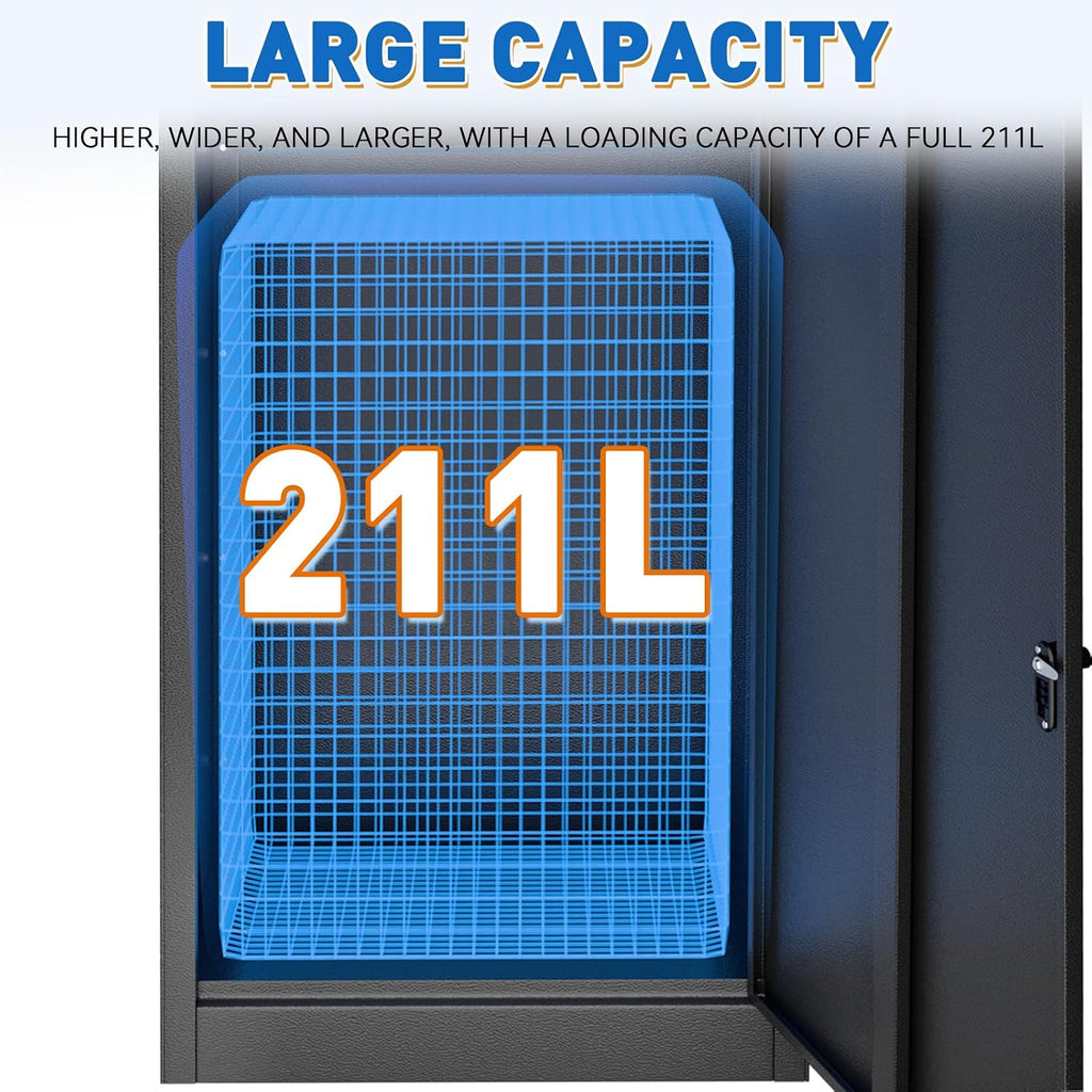 Package Delivery Boxes for Outside, Extra Large Parcel Drop Box with Combination Lock, Anti-Theft Galvanized Steel Waterproof, Secure Storage for Home Porch Curbside Yard Garden