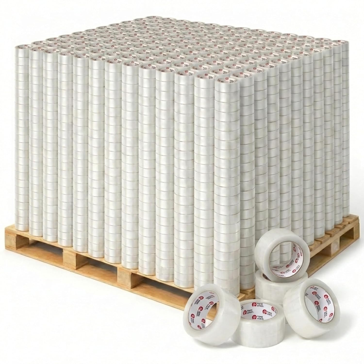 Tape Logic 2' x 110 Yard Clear Packing Tape Pallet - 45 Cases (1620 Rolls) - 2.0 Mil Heavy Duty Shipping Tape - Bulk Strong Acrylic Adhesive Box Sealing Tape for Warehouse & Fulfillment Packaging