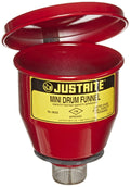 Justrite Mini-Drum Safety Funnel 4-1/2 in