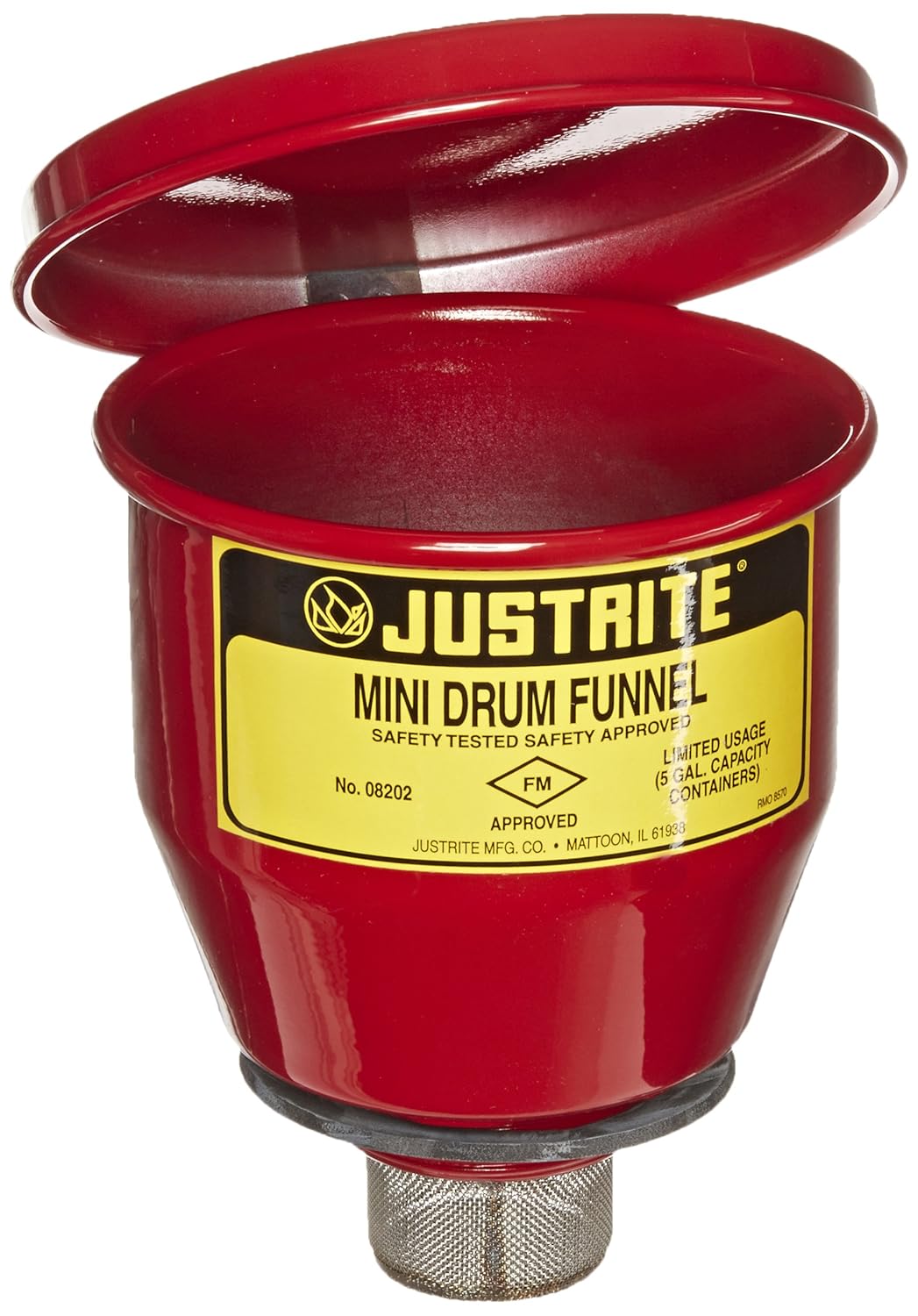 Justrite Mini-Drum Safety Funnel 4-1/2 in