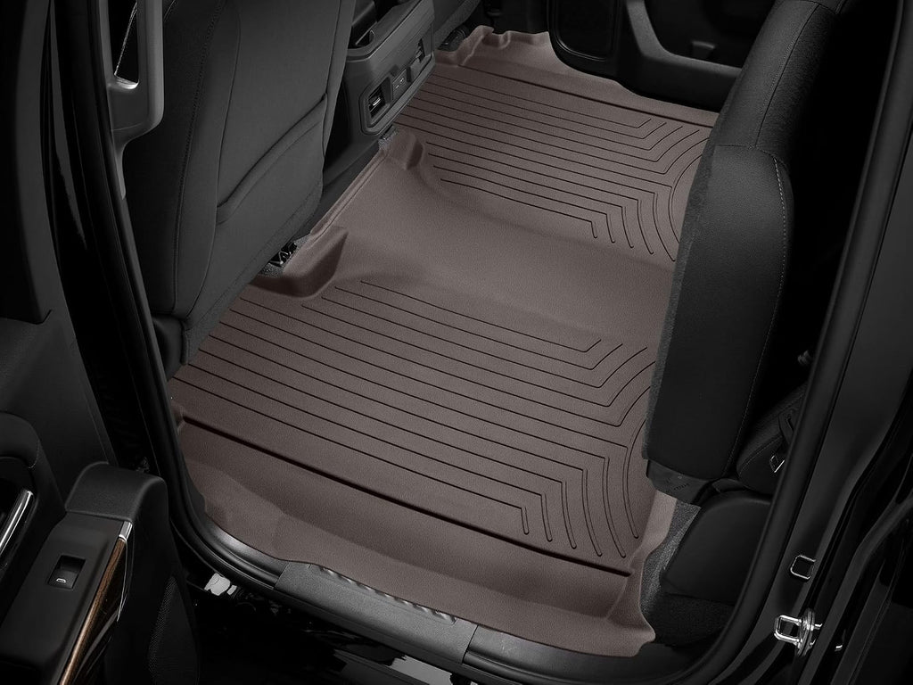 WeatherTech FloorLiner HP Custom Fit Floor Mats for Chevrolet Silverado 1500 LTD, Silverado 2500HD/3500HD, Silverado 1500-2nd Row (4714365IM), Cocoa