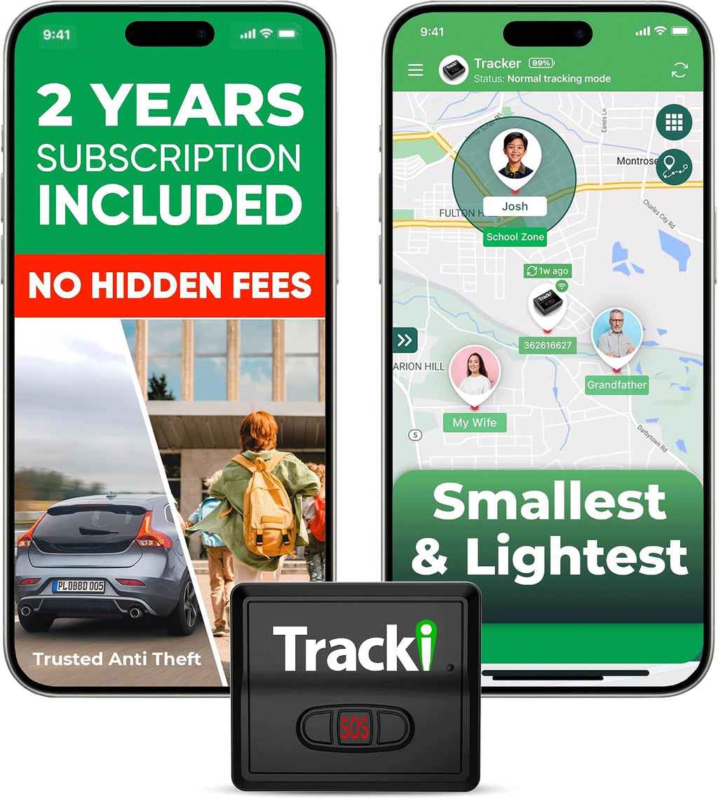 Tracki Mini GPS Tracker, Subscription Required, Cancel Anytime – Universal Compact 4G LTE Tracker for Vehicles (Tracker + 2Y Subs.)