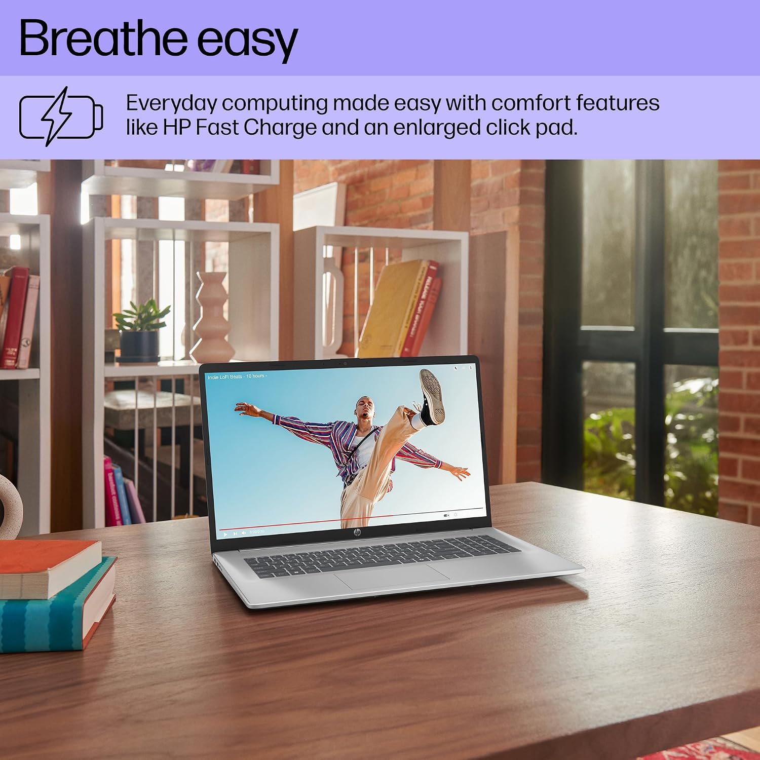 HP 17 Inch Laptop, 17.3' HD+ Touchscreen Display, AMD Ryzen 5 7430U (Up to 4.5GHz), 32 GB RAM, 2 TB SSD, Wi-Fi 6, Bluetooth 5.4, Windows 11 Pro, Copilot AI, Numeric Keypad, w/RECOLX AI Voice Recorder