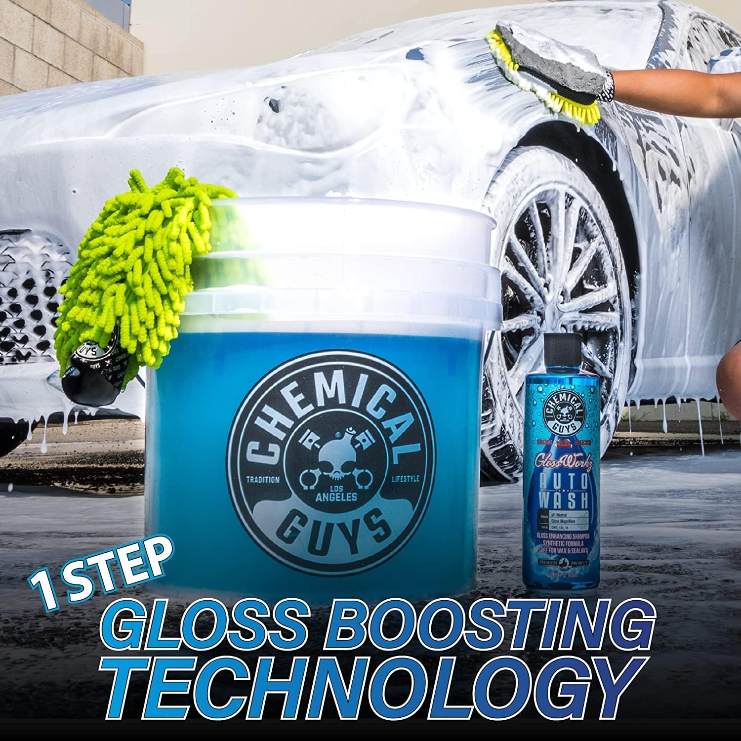 Chemical Guys EQP317 Torq Professional Foam Cannon and Glossworkz Auto Wash, 1 Gal, 128 fl. oz, 1 Pack