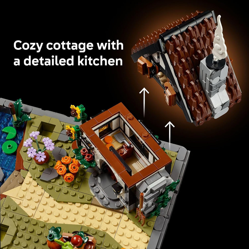 LEGO Icons Autumn Cottage Garden Building Set for Adults, Ages 18+ - Whimsical Room Decor for Office, Bedroom, or Book Shelf - Building Blocks for Crafting Fans - Gift Idea for Birthdays - 11372
