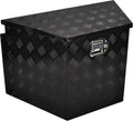 29 Inch Aluminum Utility Trailer Tongue Tool Box Wide Utility Trailer Tongue Toolbox RV Storage OrganizerTrailer Storage Tool Box With Lock & Keys Black, 5 Bar Tread (29'X16.5'X18')