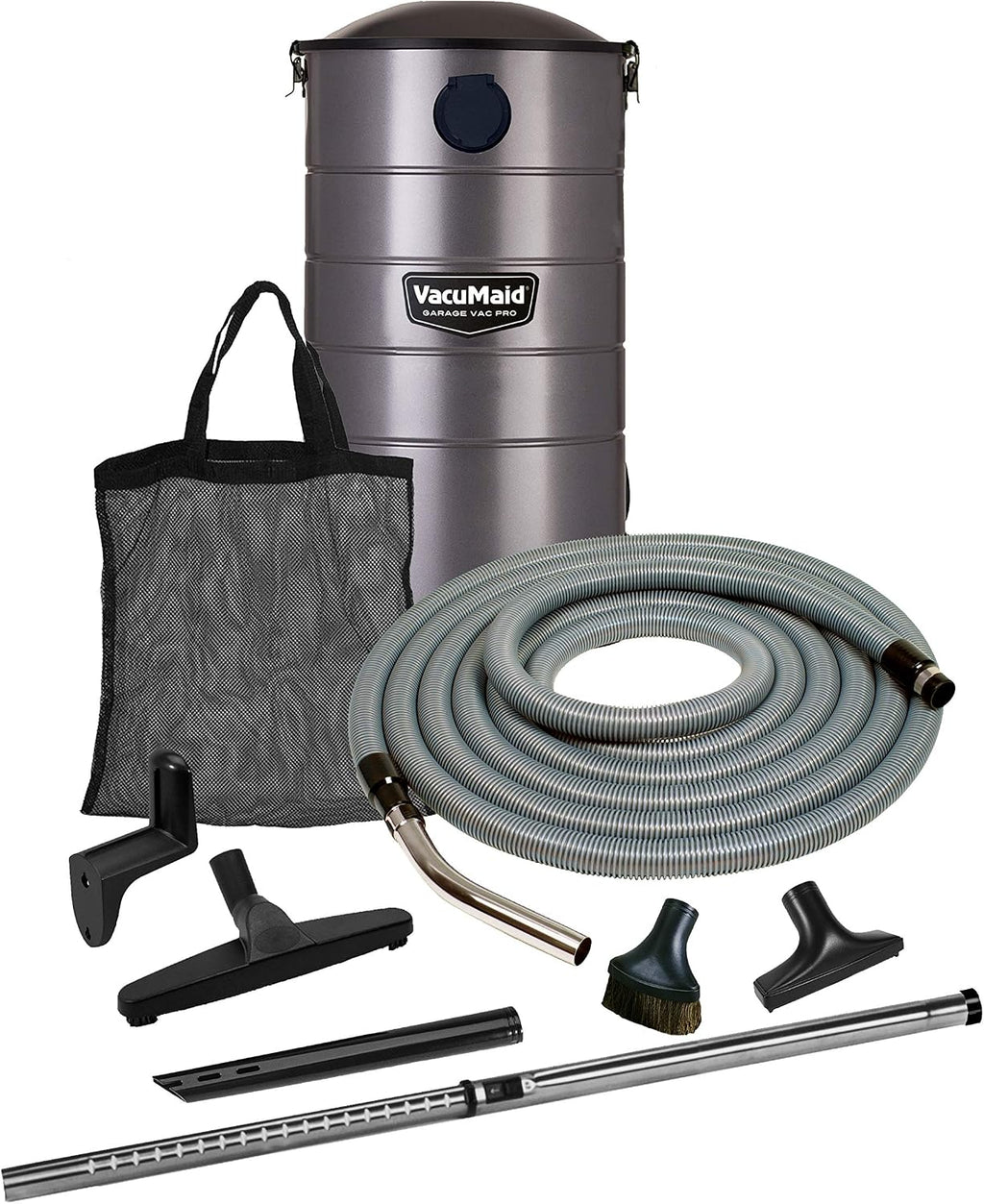 GV30PRO Wall Mounted Garage and Car Shop Vacuum Cleaner with 30 ft. Hose, Tools, and 7 Gallon Bag