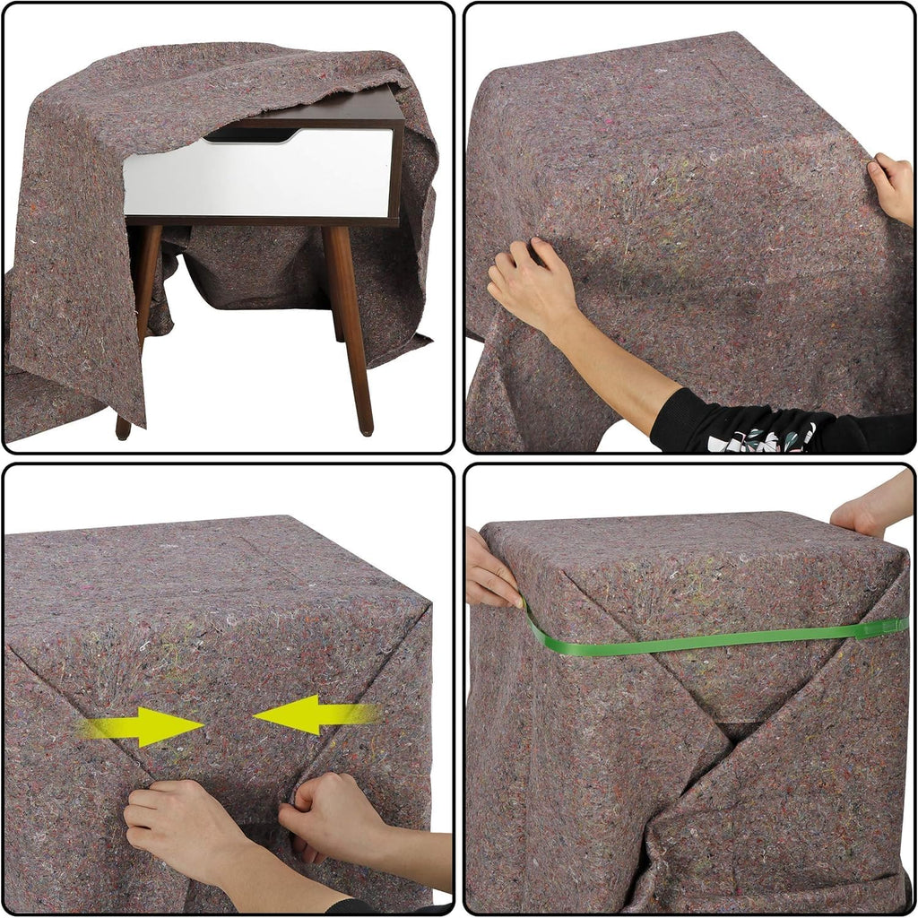 ZENY Moving Blankets, 12 Pack, 54'' x 72'', 21 lb/dz, Economy Shipping Packing Blankets for Moving and Storage (36 Pack)