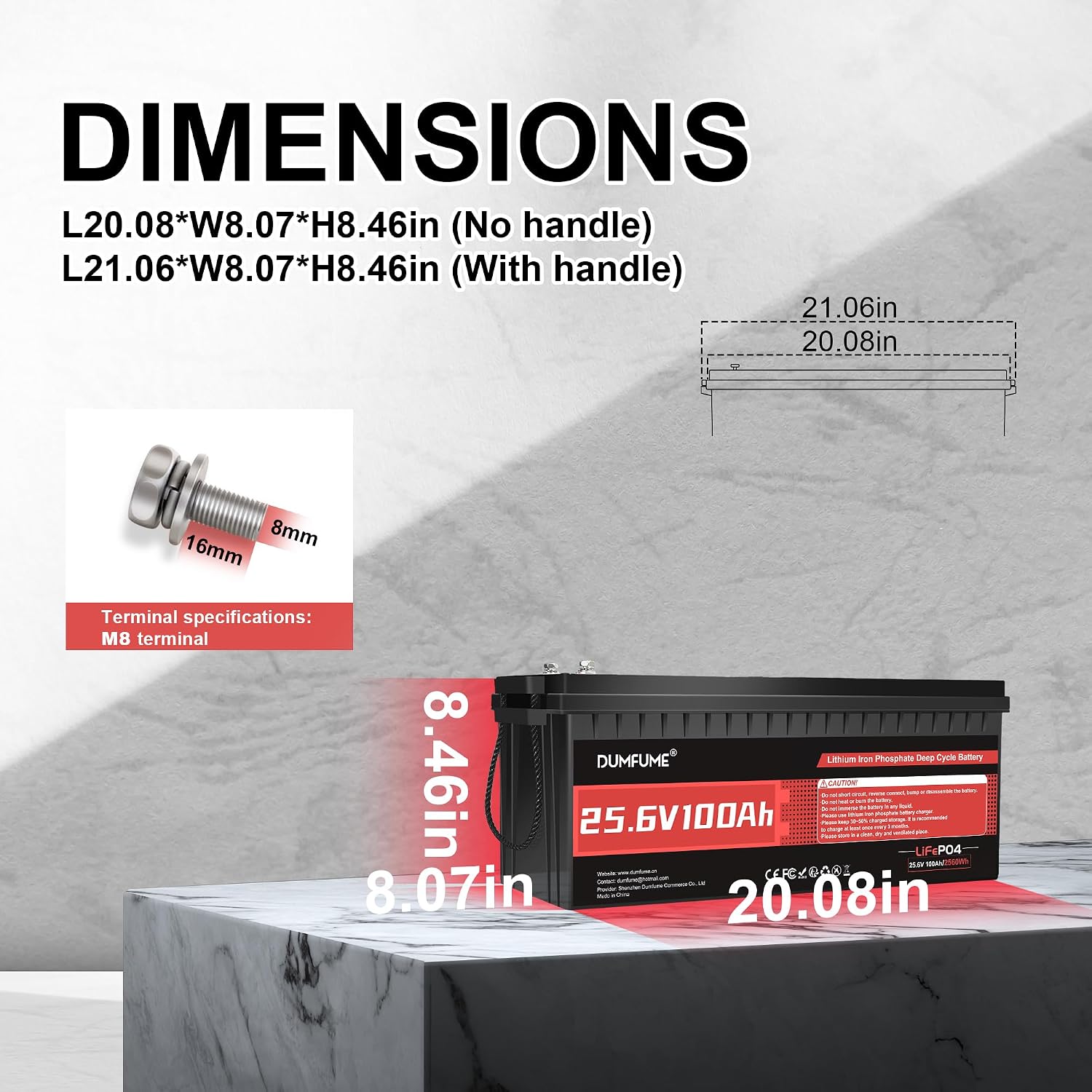 24V 100Ah LiFePO4 Lithium Battery,4000+ Cycles & 100% DOD,Built-in 100A BMS,25.6V High Energy Density,Perfect for RV, Solar, Off-Grid, Camping, Home Backup