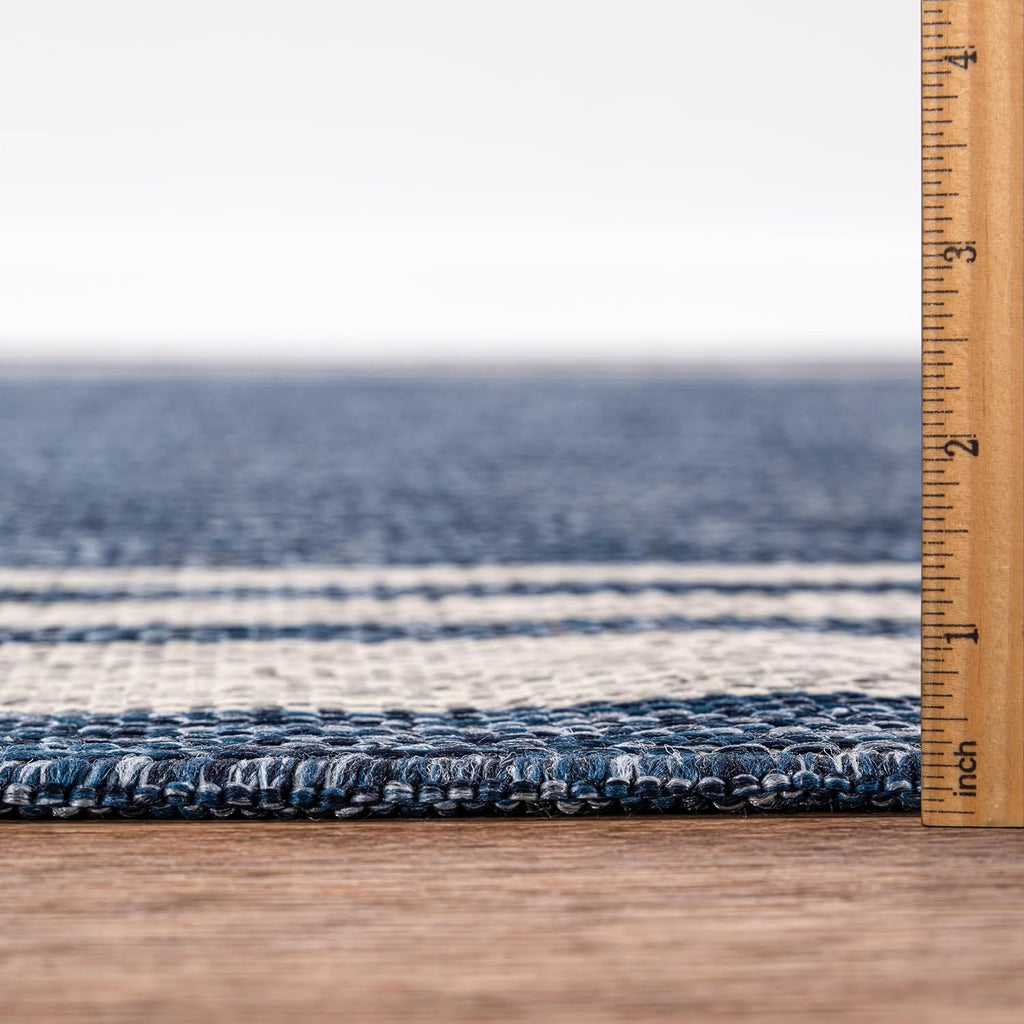 Keen Home Design Terrace Outdoor Area Rug - 8x10 Washable Indoor/Outdoor Rug for Patio, Kitchen, Balcony, Beach, Garden, Deck and Porch, Size: 7'7'x10'