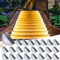 Kondras Motion Sensor Solar Step Lights for Outside, 24-Pack Outdoor Stair Lights Waterproof IP67, Solar Powered LED Outdoor Step Lights Decor for Yard Garden Porch Patio Pathway Deck, Warm White