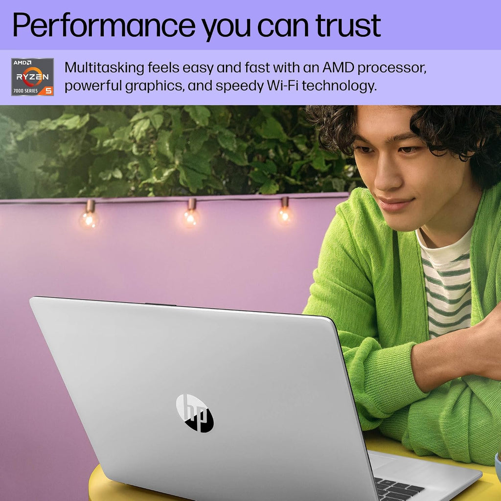 HP 17 Inch Laptop, 17.3' HD+ Touchscreen Display, AMD Ryzen 5 7430U (Up to 4.5GHz), 32 GB RAM, 2 TB SSD, Wi-Fi 6, Bluetooth 5.4, Windows 11 Pro, Copilot AI, Numeric Keypad, w/RECOLX AI Voice Recorder