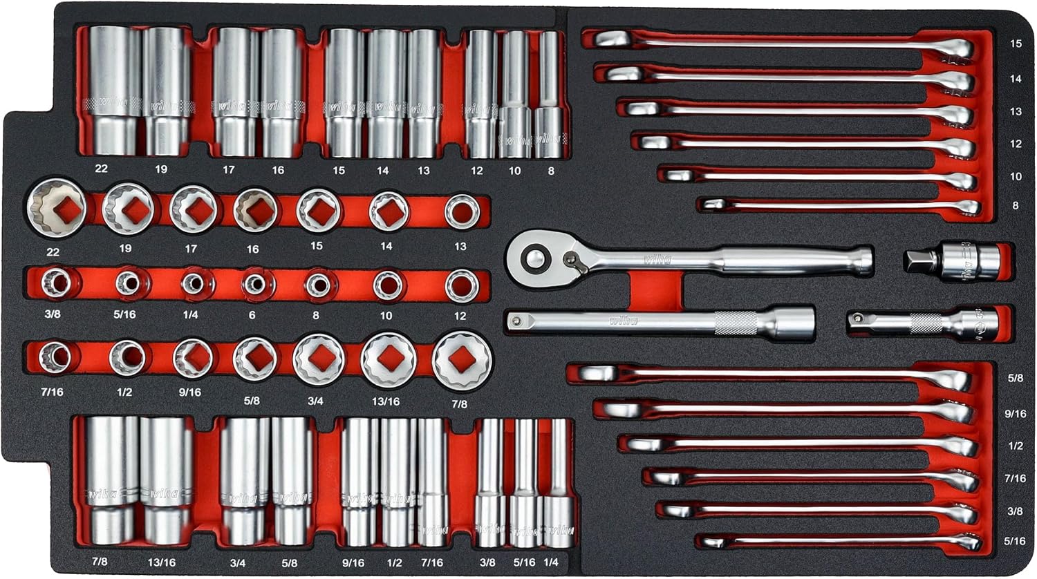 Wiha 92100 194 Piece Premium Kit In Rolling Tool Box