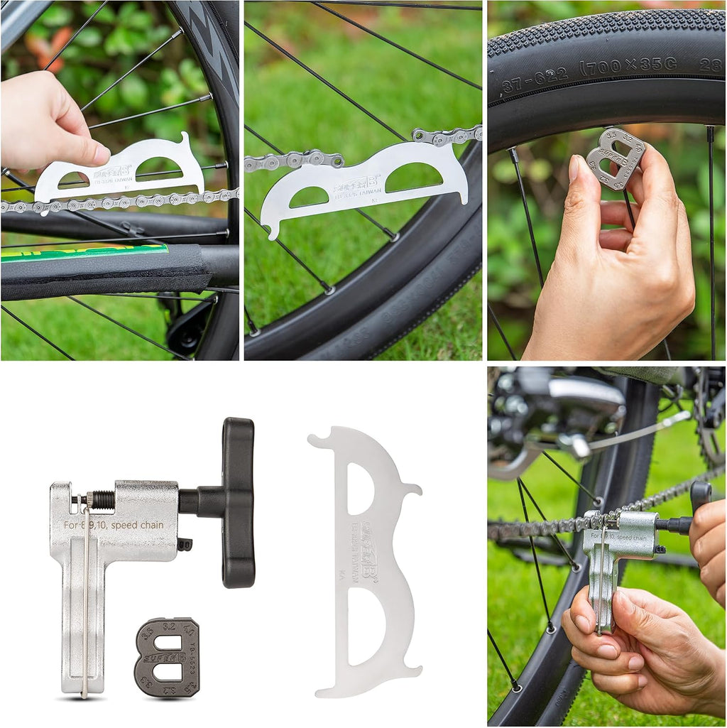 Super B Bicycle Tool Set - Bike Repair Kit with Carry Case - Bike Maintenance Tools for Road Bikes and Mountain Bikes, Repairing Tyres, Brakes, Chains, Pedal, Crank Puller