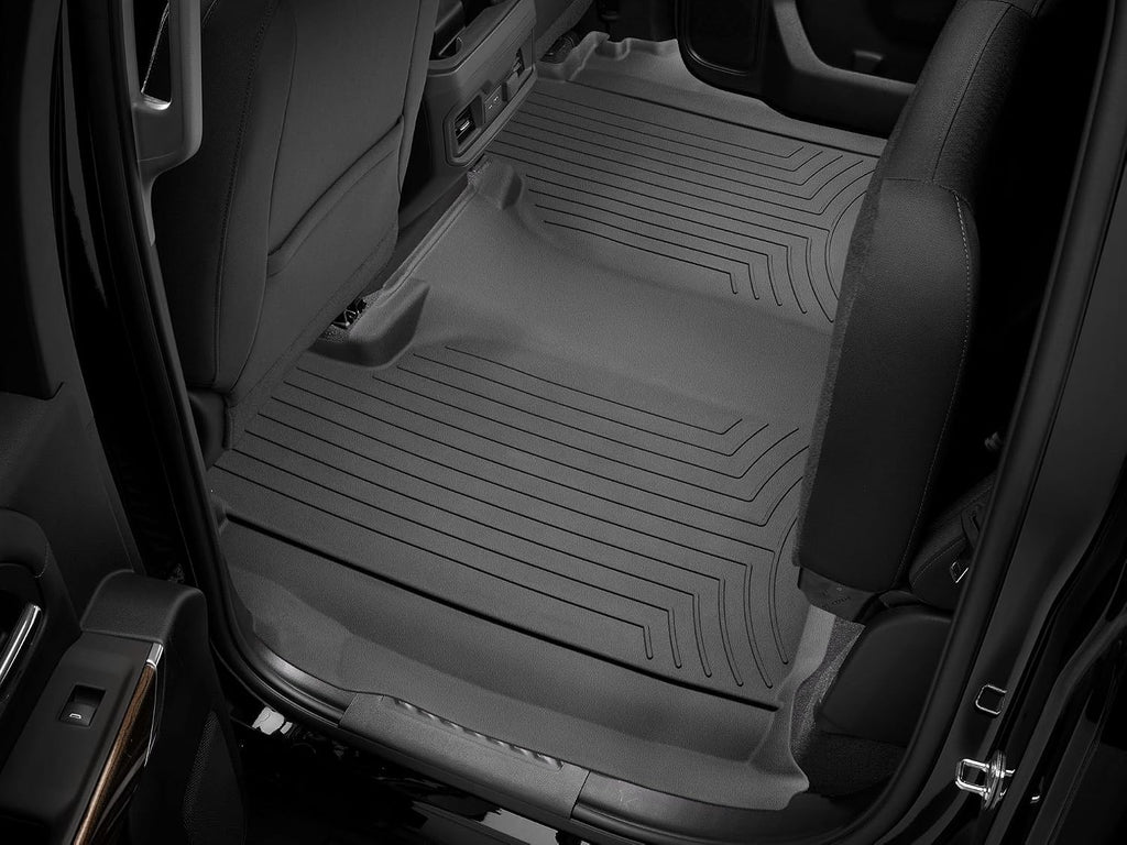 WeatherTech FloorLiner HP Custom Fit Floor Mats for Chevrolet Silverado 1500 LTD, Silverado 2500HD/3500HD, Silverado 1500-2nd Row (4414365IM), Black