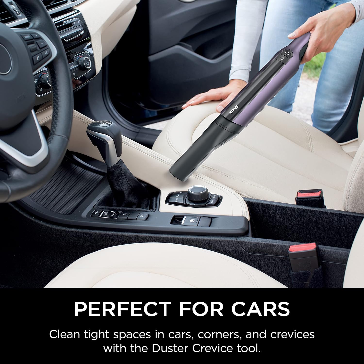 Shark WV410PR WANDVAC Cordless Hand Vacuum, Ultra-Lightweight & Portable with Powerful Suction & Tools for Pets, Designed for Car & Home, Violet