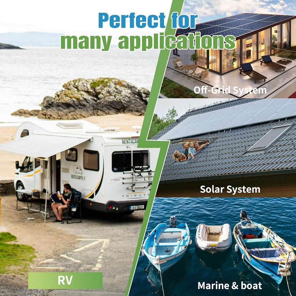 12V Lithium Battery 135Ah Bluetooth, Rechargeabel Deep Cycle LiFePO4 Batteries, 100A Smart BMS with Low-Temp Protection, Perfect for RV, Solar, Boat, Marine, Trolling Motor