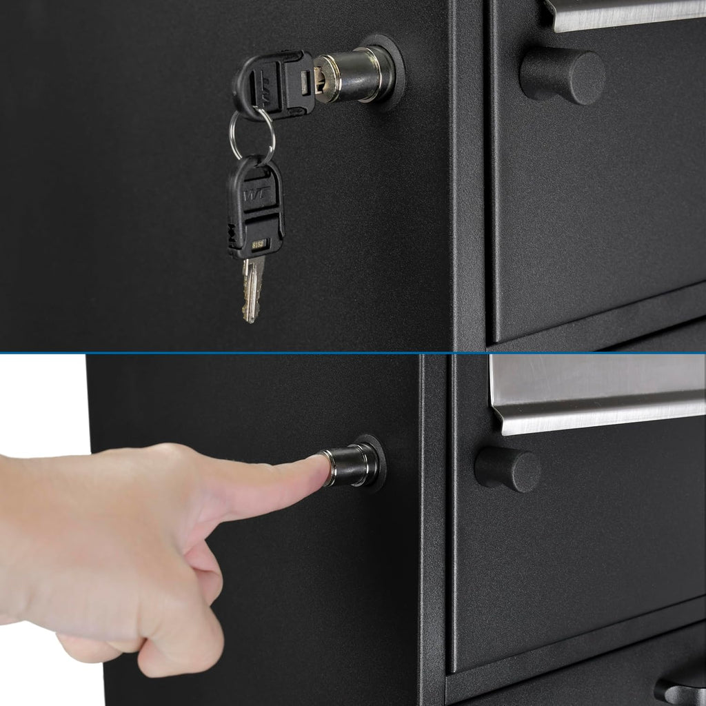 Barska Large Package Delivery Parcel Mail Steel Drop Box for Porch with Advanced Push Lock, Mail Slot & Anti-Theft Drop Slot