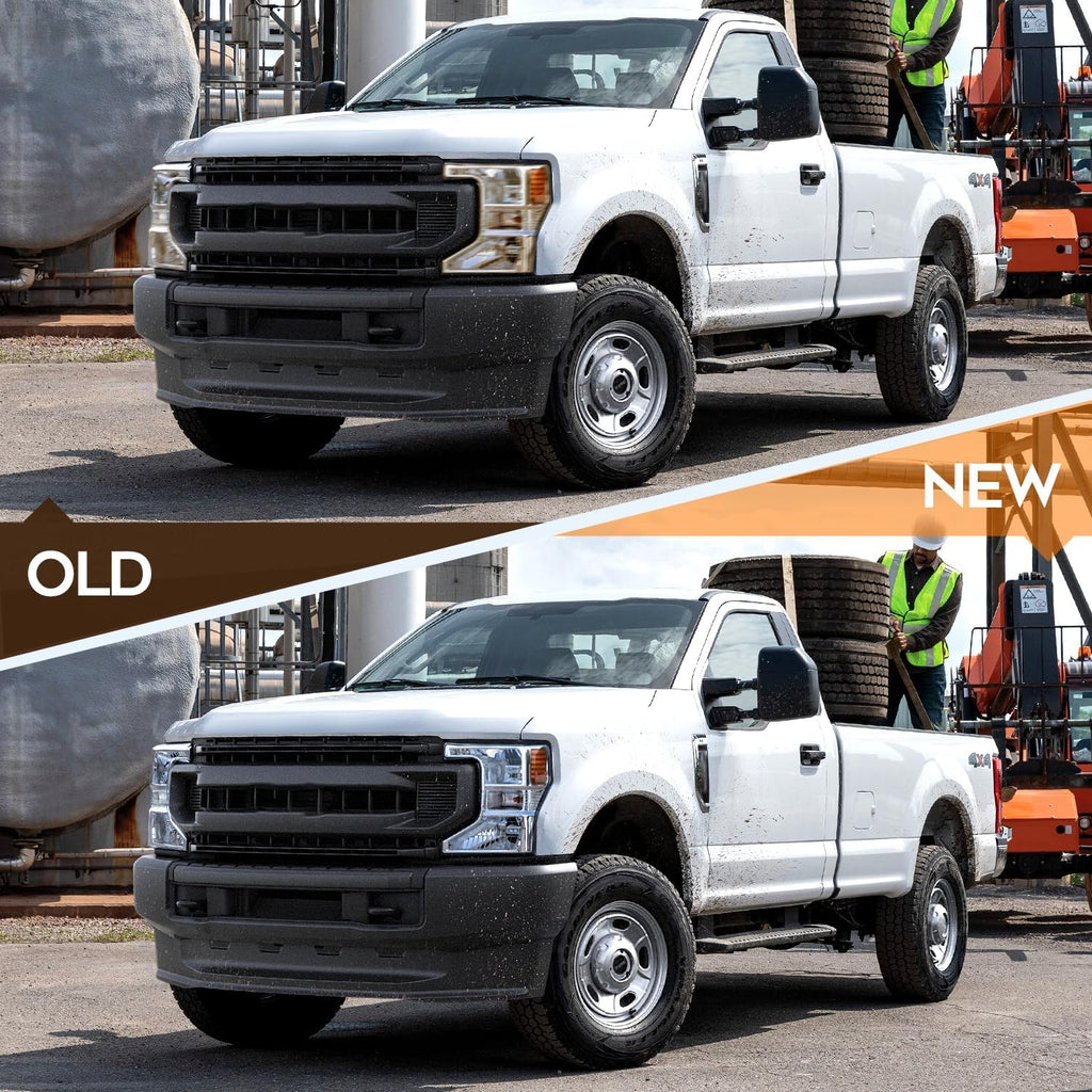 Headlight Assembly Fit 2020-2022 for F-250 Super Duty, 2020-2022 for F-350 Super Duty Driver & Passenger Side Headlight Chrome Housing FO2502405