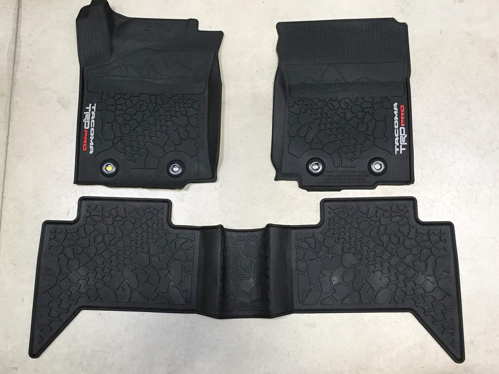 2016-2023 Genuine Toyota Tacoma TRD PRO All Weather Floor Liner/Mats (w/Automatic Trans) PT908-35200-02