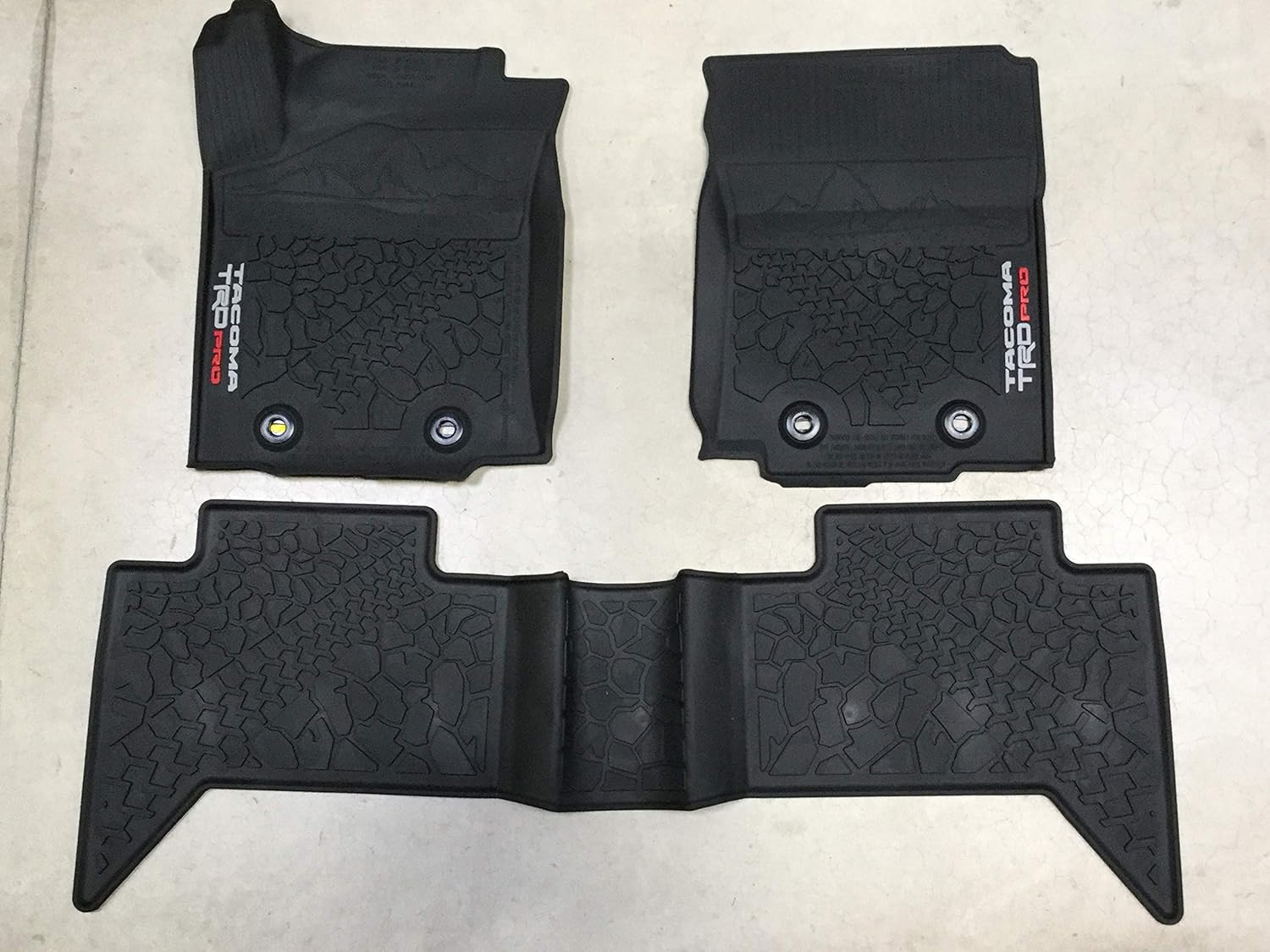2016-2023 Genuine Toyota Tacoma TRD PRO All Weather Floor Liner/Mats (w/Automatic Trans) PT908-35200-02