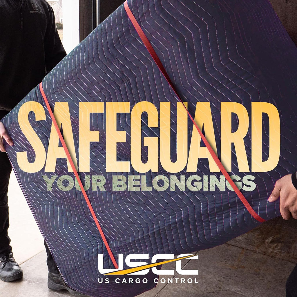 US Cargo Control 85 lb/Dozen, 80'x72' Large Heavy Duty Moving Blanket, MBMEGA85 Mega Mover, 24-Pack