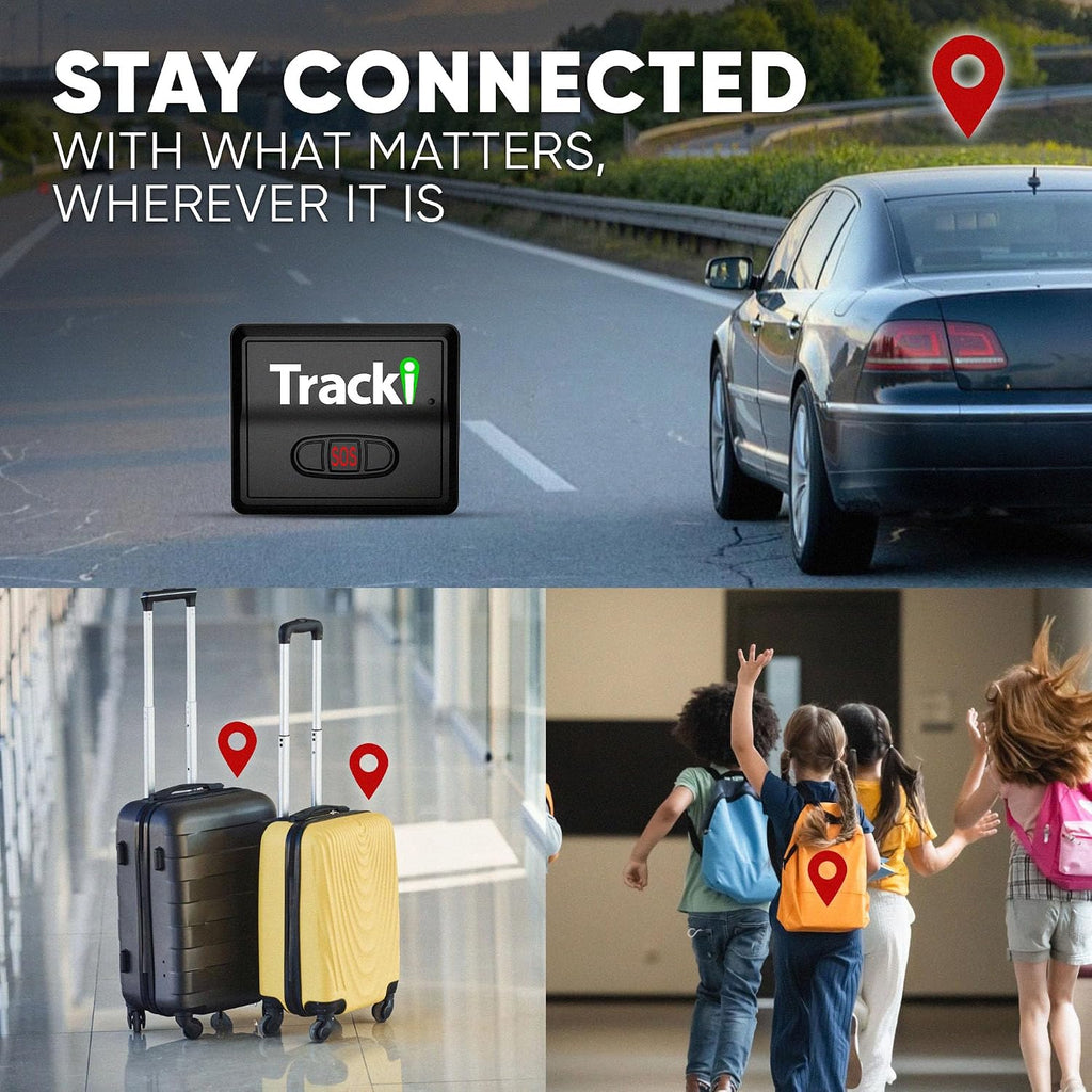 Tracki Mini GPS Tracker, Subscription Required, Cancel Anytime – Universal Compact 4G LTE Tracker for Vehicles (Tracker + 1Y Subs.)