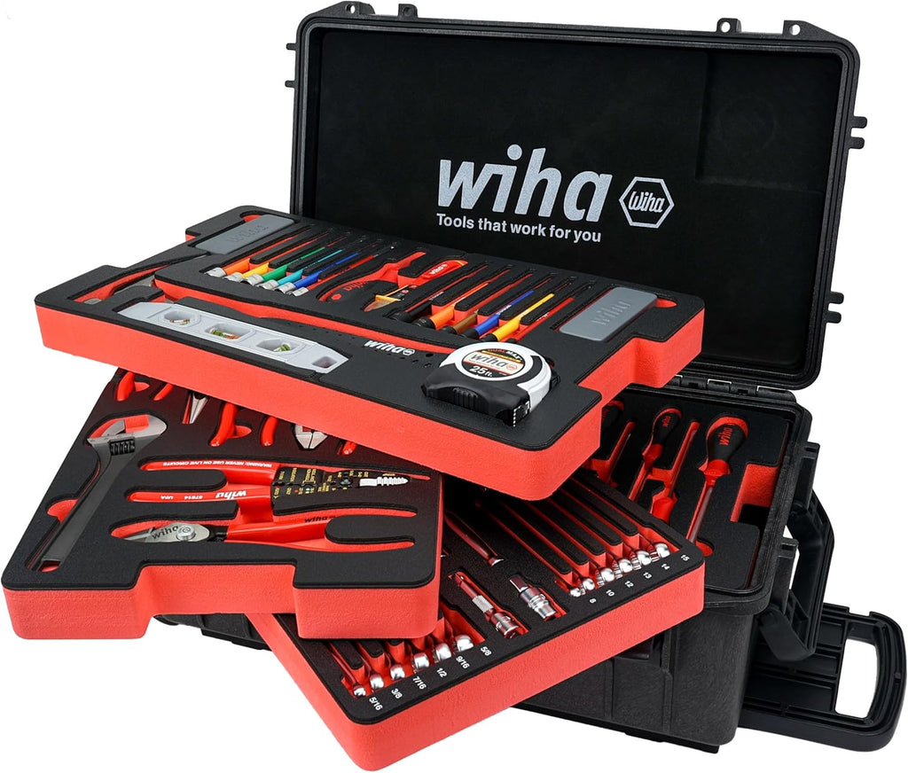 Wiha 92100 194 Piece Premium Kit In Rolling Tool Box