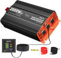 2000 Watt Pure Sine Wave Power Inverter 12v to 110v 120v Built-in UL-Listed Fuse Compatible with Lithium Battery Starlink for Home RV Truck Off-Grid Solar by LEESKY