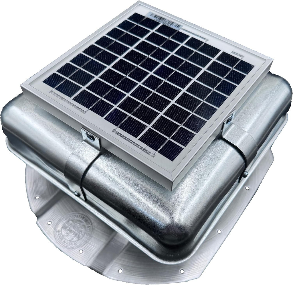 Solar RoofBlaster for 3.5' Ribbed Conex Shipping Container (Galvanized)