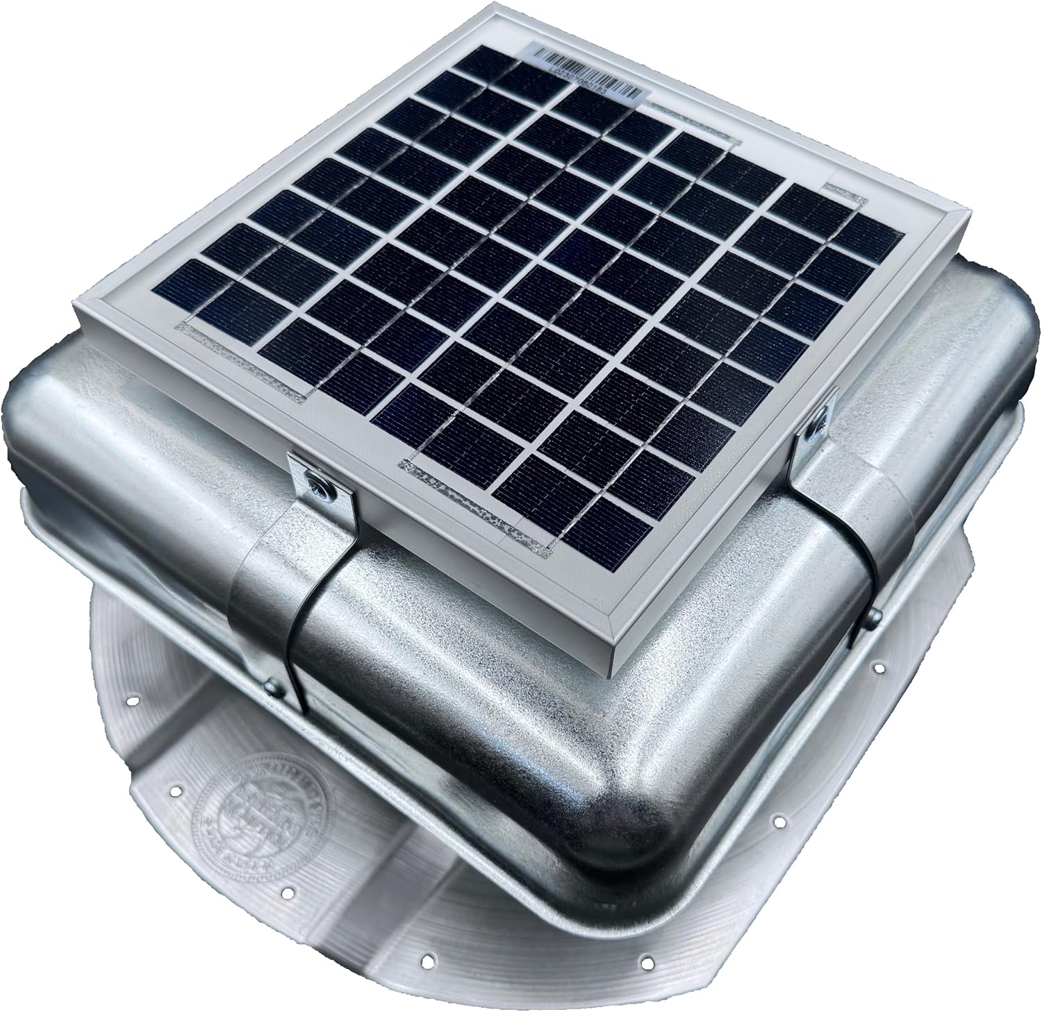 Solar RoofBlaster for 3.5' Ribbed Conex Shipping Container (Galvanized)